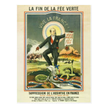 Postcard Absinthe Ban France Wenskaarten
