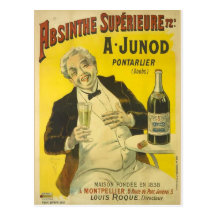 Postcard Absinthe Junod Wens Kaarten