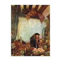 Postcard: Alchemist and His Gold by Edmund Dulac