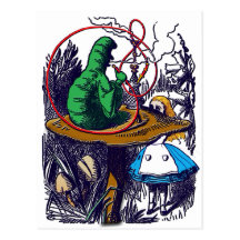 Postcard: : Alice in Wonderland - Caterpillar
