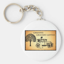 Postcard Art Key Chain