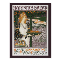 Postcard: Art Nouveau - L.Rhead - Thanksgiving