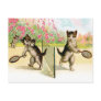 Postcard: Badminton Kittens Vintage Art