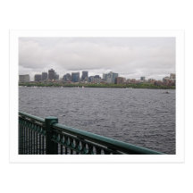 Postcard - Boston Skyline with texture