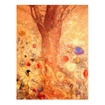 Postcard: Buddha in His Youth by Odilon Redon