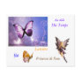 Postcard butterfly fairy of the light