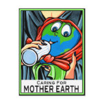 Postcard: "Caring for Mother Earth"