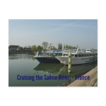POSTCARD - Cruising the Saône River  - France