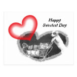 Postcard Furry Happy Sweetest Day Hearts Pet PC