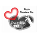 Postcard Furry Happy Valentine's Day Hearts Pet PC