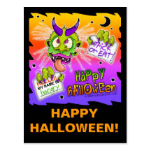 Postcard - HALLOWEEN BOOGEYMAN MONSTER