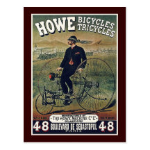 Postcard: Howe Bicycles & Tricycles