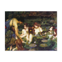 Postcard: "Hylas and the Nymphs" (detail)