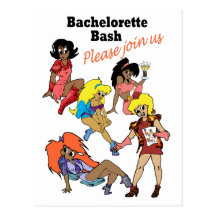 Postcard/ Invitation: "The Bachelorettes"