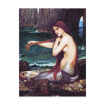 Postcard: John Waterhouse - A Mermaid