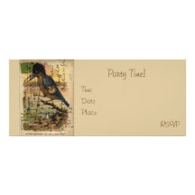 Postcard Kingfisher Personalised Invitations