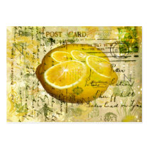 Postcard Lemons Gift Tag Business Card