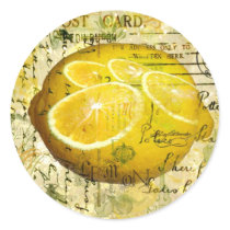Postcard Lemons Sticker