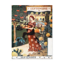 Postcard: Month of  September - Septembre