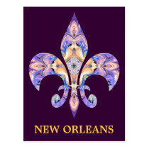 Postcard New Orleans Fleur-de-lis postcards