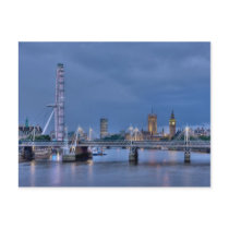 Postcard of London Eye and Big Ben