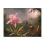 Postcard: Orchid and Hummingbirds