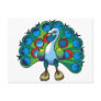 Postcard-peacock peafowl
