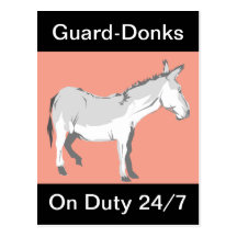 Postcard Promote Guard Herd Donkeys For Hire