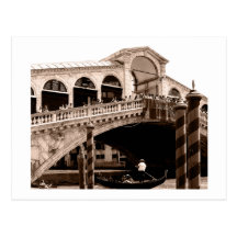 Postcard - Rialto Bridge Sepia