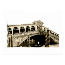 Postcard - Rialto Bridge Sepia