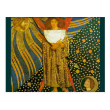 Postcard: Rossetti's Painting of Love