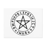 postcard Rune Pentacle