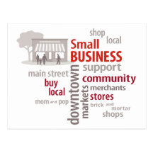 Postcard, Shop Local, Buy Local, Small Business