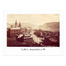Postcard, St John's, Newfoundland, in 1910