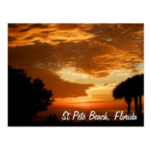 Postcard - St. Pete Beach Sunset - Customized