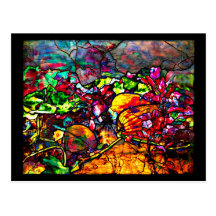 Postcard-Stained Glass-Louis Tiffany 6