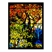 Postcard-Stained Glass-Louis Tiffany 8
