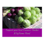 Postcard - Support Farmers Market - Cabbages
