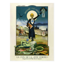 Postcard Swiss Absinthe Ban Wenskaarten