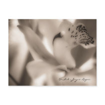 Postcard Template - Sepia Orchid (Photography)