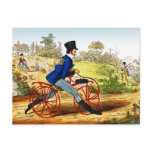 Postcard:  The Hobby Horse:  Bicycle Prototype