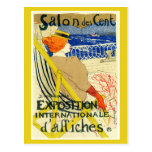 Postcard:  Toulouse Lautrec  - Salon des Cent