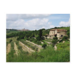 Postcard - Tuscan Vineyard and Hill Town