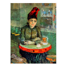 Postcard: Van Gogh - Woman in Cafe