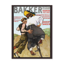 Postcard:   Vintage Ad for Rubber Bicycle Tires