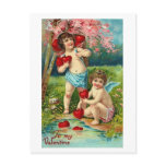 Postcard-Vintage Cherub Valentine's-my Valentine