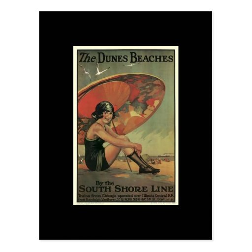 Postcard-Vintage Chicago Travel Art-4