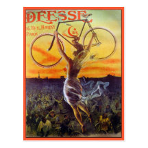 Postcard: Vintage French Bicycle Art