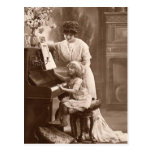 Postcard-Vintage Music Teacher