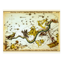 Postcard: Vintage Star Map - Constellation Atlas